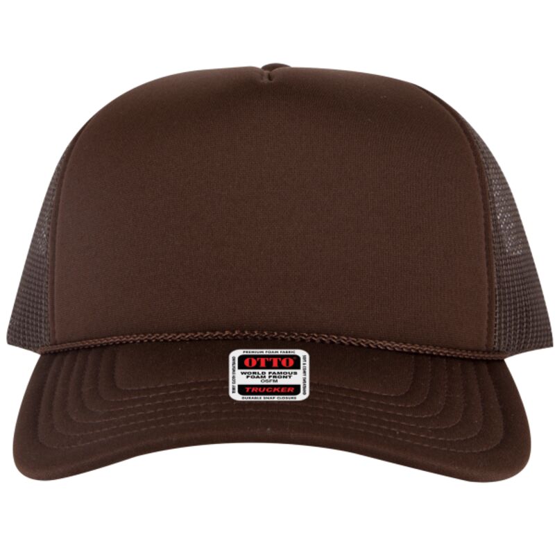 OTTO CAP 5 Panel High Crown Mesh Back Trucker Hat Thumbnail