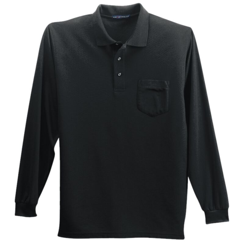 Long Sleeve Silk Touch™ Polo with Pocket Thumbnail