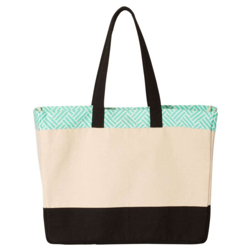 Patterned Top Beach Tote Thumbnail